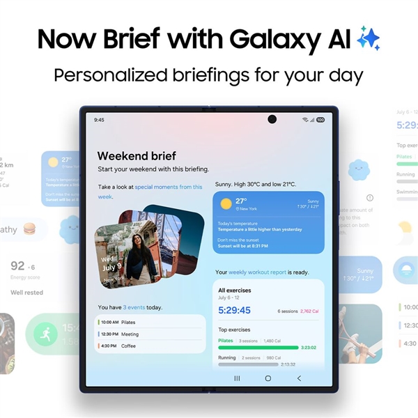 三星Galaxy Z Fold7官方渲染圖曝光：屏下攝像頭沒了